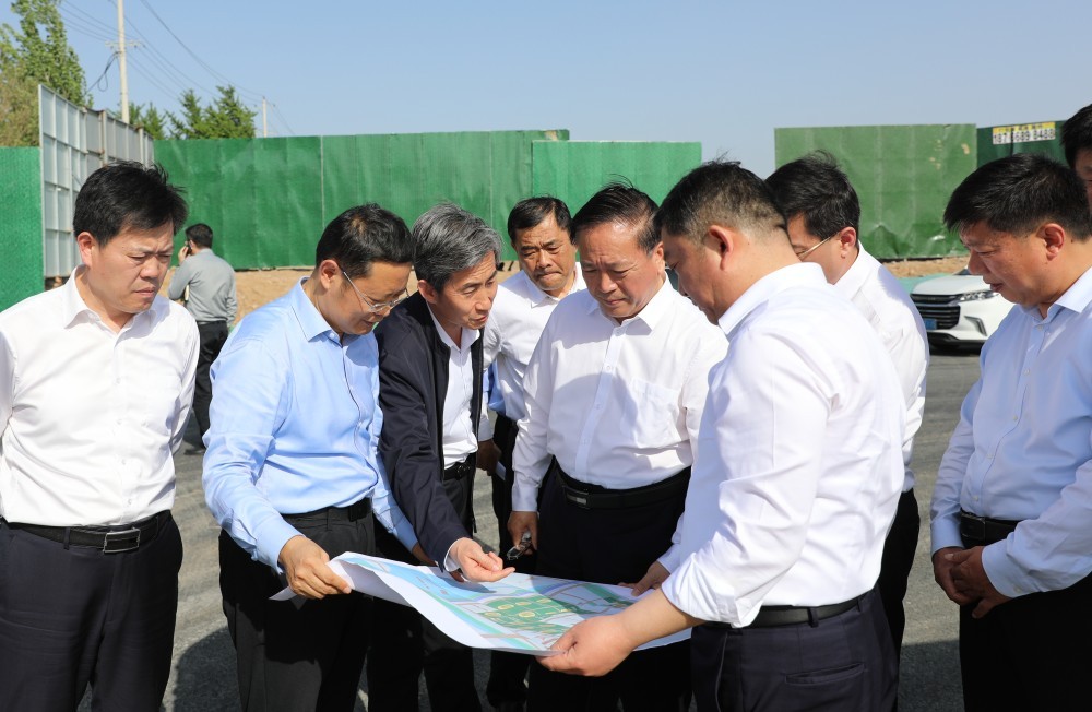 王广部书记调研墨子大道南北延伸工程及孙堂区域改造项目