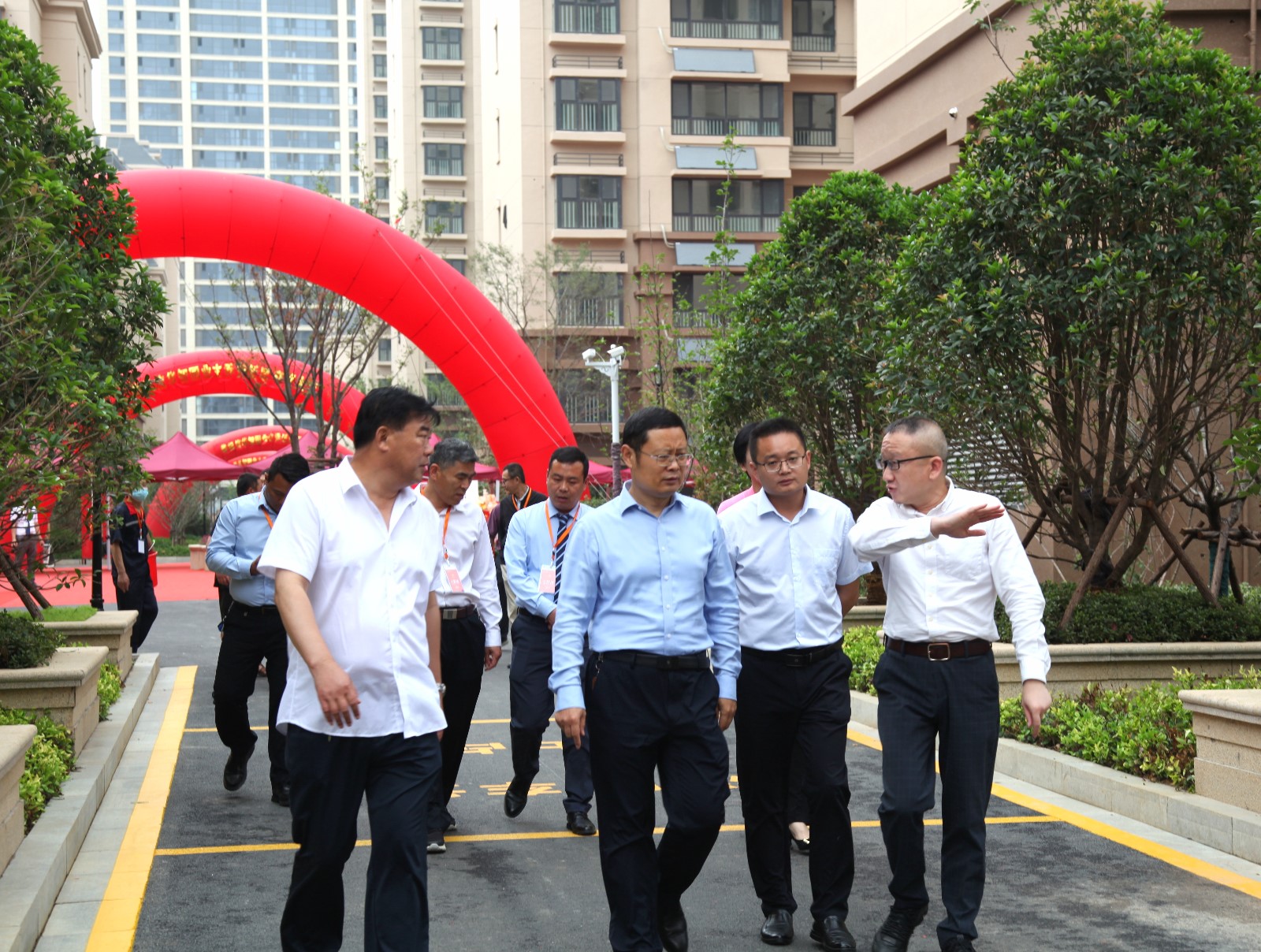 徐俊董事长到PA视讯城·智园现场调研上房情况